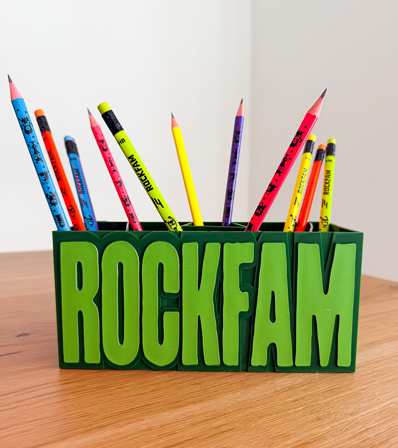 ROCKFAM ČAŠA ZA OLOVKE - ZELENA